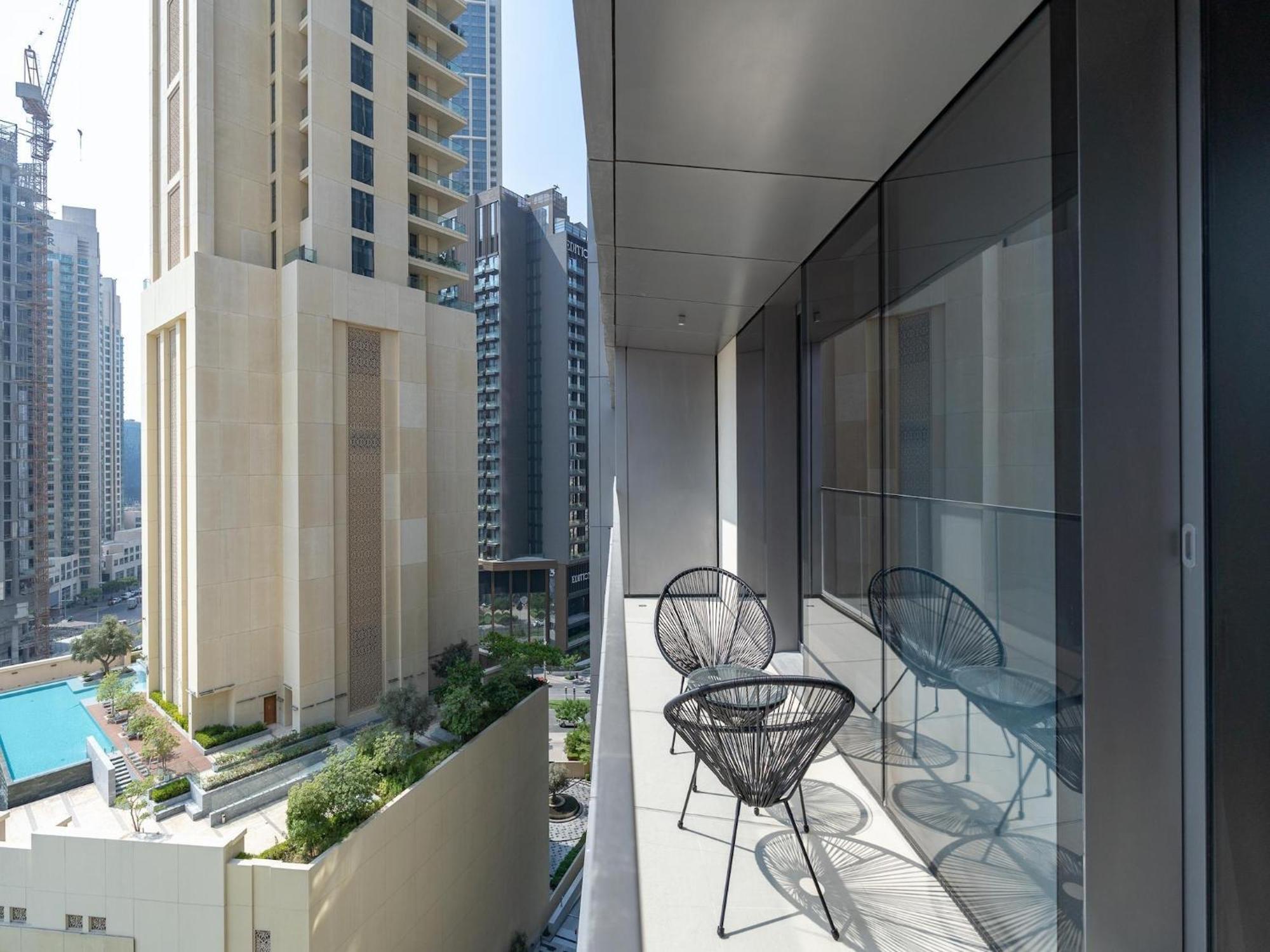 Luxurious Stylish Apartments Across Dubai Mall Burj Khalifa City Views Eksteriør billede