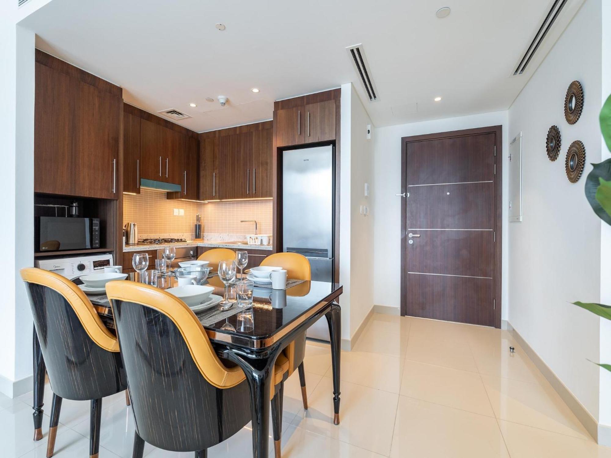 Luxurious Stylish Apartments Across Dubai Mall Burj Khalifa City Views Eksteriør billede