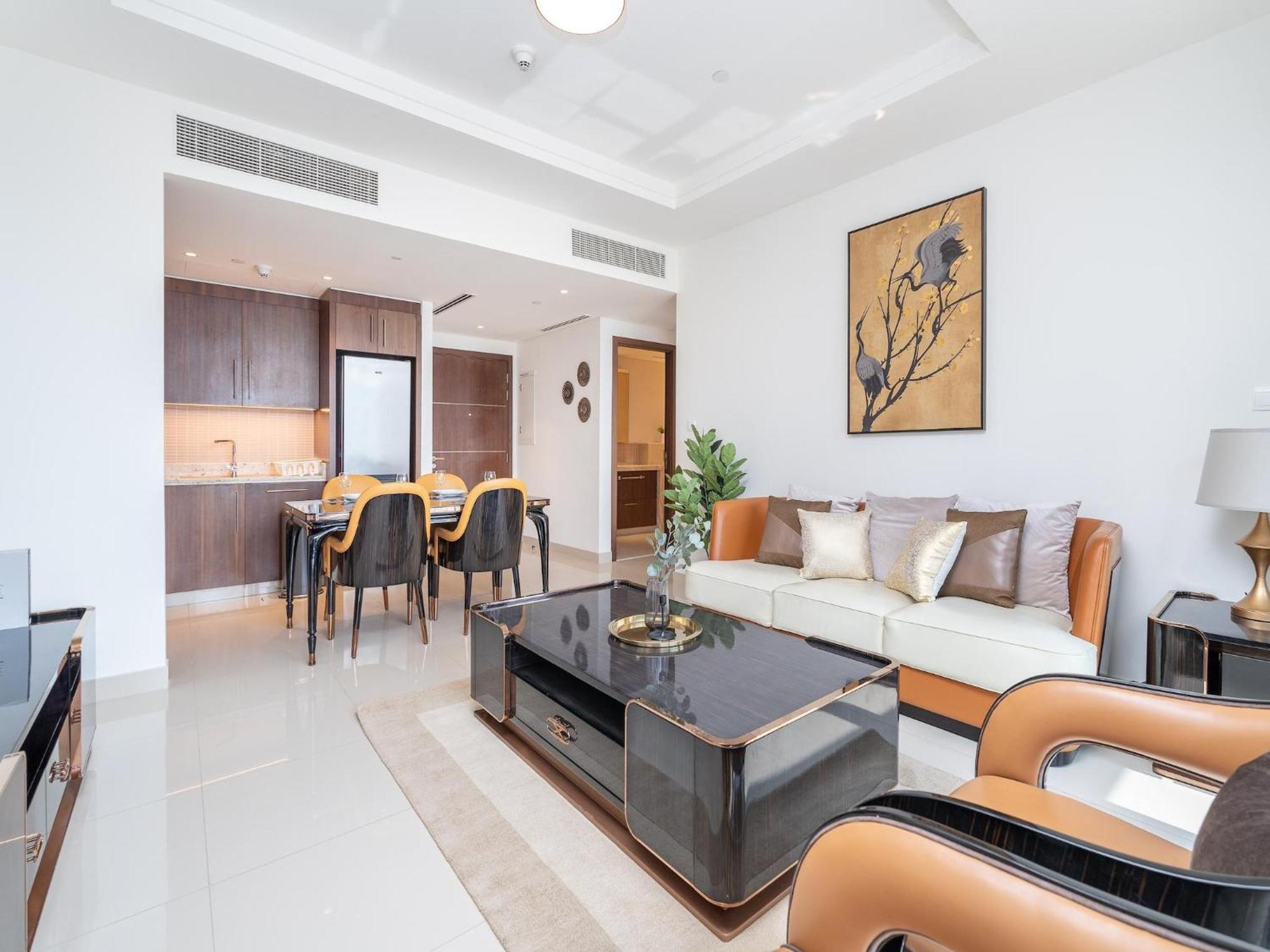 Luxurious Stylish Apartments Across Dubai Mall Burj Khalifa City Views Eksteriør billede