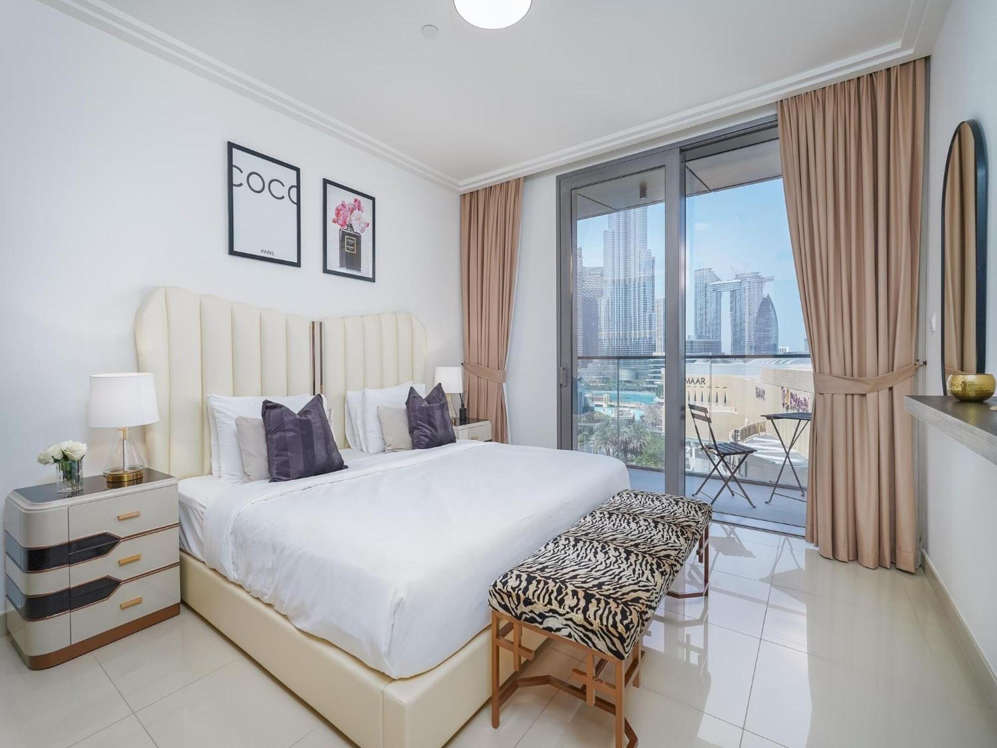 Luxurious Stylish Apartments Across Dubai Mall Burj Khalifa City Views Eksteriør billede
