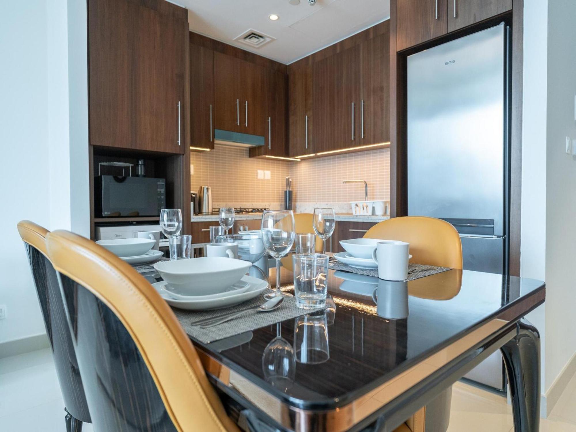 Luxurious Stylish Apartments Across Dubai Mall Burj Khalifa City Views Eksteriør billede
